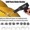 150W Plastic Welding Machine Car Bumper Repair Kit, 800Pcs Hot Staples Welding Repairing Machine, Plastic Welder Hot Staple Gun for Car Parts/Kayak/Canoe,Plier,Flat/Outside Inside Corner/Wave Staples