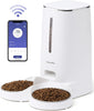 Automatic Cat Feeder, 4L Dog Feeders with Double Bowls, Support DIY Meals and Timed Control WiFi Cat Food Dispenser