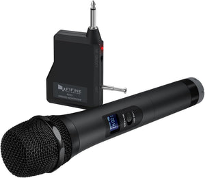 Wireless Microphone, Handheld Dynamic Microphone Wireless mic System for Karaoke Nights and House Parties to Have Fun Over the Mixer,PA System,Speakers-K025