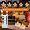 12PCs Led Tea Lights with Timer, Electric Flickering Battery Operated Led Candles Tea Lights with Remote Control for Home, Room, Table, Halloween, Christmas Decoration