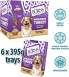 Pet Nutrition Natural Wet Dog Food For Adult and Senior Dogs – Wholesome Turkey and Potato 6 x 395 g