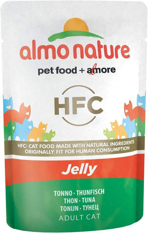 HFC Jelly Wet Cat Food Pouch with Tuna & Sole (Pack of 24 x55g)