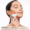 Aurora-X Handheld Gua Sha Device, White Jade Neck Face Massager with Red Light Therapy, Thermal, Vibration and Massage Tail, for Face Sculpting Anti-Aging and Relaxation at Home