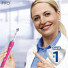 Pro 2500 3D White Electric Rechargeable Toothbrush with Travel Case Powered by Braun - Pink - Ships with a UK 2 pin plug
