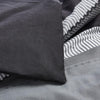 Rapport Striped Grey 2 pcs, Single Quilt Duvet Cover & Pillowcase Bed Set Adults Teenagers, Polyester-Cotton,