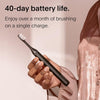Sustainable Sonic Toothbrush - Electric Toothbrush Adults - Slim and Powerful Travel Toothbrush - Recyclable Plant-Based Head, 2 Modes, Mirror-Mount, and Charging Stand