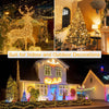 Christmas Tree Lights, 20m 200 LED Outdoor Fairy Light Mains Powered, Waterproof Warm White String Light with Plug/Remote/8 Modes/Timer, Bright Lighting Indoor/Outside/Garden/Xmas Decorations