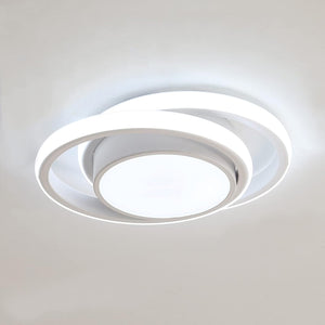 LED Ceiling Lights, 32W 2350LM Lighting Fixture, Dia 28cm Round Modern Design Ceiling Lighting for Hallway Balcony Bedroom Corridor, Cold White 6500K