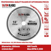 Saxton TCT Circular Fine Cutting Wood Saw Blade 250mm x 30mm x bore x 100T Compatible with Bosch Makita Dewalt