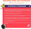 1KG 0.8MM Flux Cored Wires E71T-GS Welding Wire for MIG Welder Welding Wires Without Gas Self Shielded Gasless Welding Wire for Welding Stainless Steel