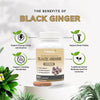 Pure Black Ginger Capsules - 60 Capsules | Kaempferia Parviflora Extract (Thai Ginseng) Supplement | Aids Physical Performance and Supports Libido, Anti-Aging and Vitality