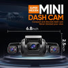 360° 4K Dash Cam, 4 Channel Camera 2K Front +1080P*3 Left Right Rear, 5GHz WiFi GPS Dash Camera for Car, Voice Control, Front 4K+1080P*2, 128GB Card, Night Vision, 24Hrs Parking Mode (V80-4CH)