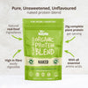 Organic Vegan Protein Powder Blend, Naked Natural - Unsweetened, Low Carb, 3 Plant Based Vegan Protein Powder with 24g of Complete Protein, Gluten and GMO Free, 1kg | UK