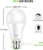 Bayonet Light Bulbs 100W Equivalent, Cool White 6500K, 13W 1520lm Super Bright Daylight B22 LED Bulbs, BC GLS Energy Saving, Non-dimmable, Pack of 6