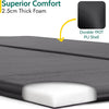 Trail Double Self Inflating Camping Mat, 2 Person Inflatable Sleeping Mattress, Expandable Foam Core for Comfort, Drawcord Travel Bag (L186cm x W110cm x D2.5cm)