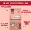 All Natural Dry Cat Food With 75% Chicken and Fresh Salmon, High Protein Food for Adults And Seniors, 750 g