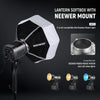 12"/30cm Lantern Softbox with  Mount (Not Bowens Mount), Quick Release 360° Omnidirectional Light Diffuser Modifier Mini Softbox for MS60 MS60B MS60C MS150B LED Video Studio Light, NS6L