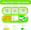 Weekly Pill Box Organizer with Cutter, Portable Pill Boxes 7 Day 3 Times A Day, 7 Day Tablet Organizer with Large Separate Compartments to Hold Medication, Vitamins, Fish Oil and Supplement