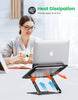 Elevate Your Workstation with the  Aluminum Laptop Stand - Adjustable Heights, Angles, and Rotation for Ultimate Comfort and Compatibility with Macbook Pro, Dell, HP, and More (10-16")