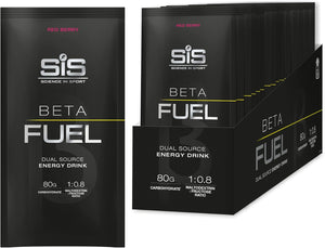 Beta Fuel 80 Dual Source Energy Drink Powder, Red Berry Flavour Carb Powder, 80g of Carbs Per Pack (15 Pack)