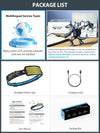 Rechargeable Headlamp, 230°Wide Angle 6*White Light The Brightest LED Head Lamp with Motion Sensor Waterproof Headlight for Camping Hiking Outdoor, Head-Lamp-LED-Frontale-Rechargeable