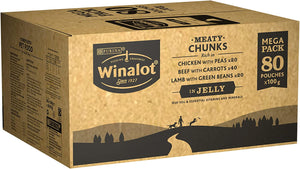 Meaty Chunks Mixed in Jelly Wet Dog Food 80x100g