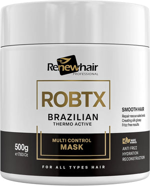 ROBTX Botosmart Brazilian Treatment Anti Frizz Thermo Active Multi Control, Volume Reduce Smooth Renew. hair Mask 500gr