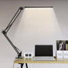 LED Desk Lamp with Clamp, Swing Arm Desk Lamp, Eye-caring Dimmable Desk Light with 10 Brightness, 3 Lighting Modes, Adjustable Table Lamp for Study, Drawing, Office, Architect, Task, Workbench