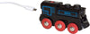 World Rechargeable USB Battery Powered Engine Toy Train for Kids Age 3 Years Up - Wooden Railway Accessories and Add Ons