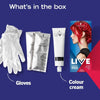 LIVE Ultra Bright or Pastel Red Hair Dye, Pack of 3, Semi-Permanent Colour lasts for up to 15 washes - 092 Pillar Box Red