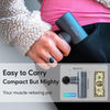 Massage Gun Mini Deep Tissue, Muscle Massage Gun with 4 Silicone Heads 5 Levels, 3200 rpm 1.03lb Portable Suitcase Quiet Percussion Massage Gun for Muscle Relaxation Long Battery Life Type -C