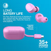 Go Air Pop+ True Wireless Earbuds, In Ear Headphones, Bluetooth Earphones, 35H Playtime Ear Buds, Bluetooth Earbuds with Microphone, USB-C Charging Case, Multipoint, EQ3 Sound, Pink