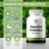 Digestive Probiotics for Gut Health 240 Tablets Supports Immune System & Digestive Health Made in The UK 3 Billion CFU Probiotic Supplement for Men & Women (240, Digestive Probiotics)