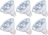 MR16 Halogen Light Bulbs 35W 12V, GU5.3 Spotlight Bulb Dimmable, 4000 Hours Extra Long Lifetime, 2 Pin Base 36°Beam Angle, 3000K Warm White Dichroic 6 Pack