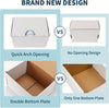 20 Cardboard Boxes 7X5X4 Inch (17.8X12.7X10.2cm) White Shipping Box, Kraft Corrugated Small Mailing Boxes