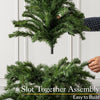 Artificial Christmas Tree 5ft, Traditional Green Spruce, Bushy Branches, Lifelike Dual Tone PVC Needles, Indoor Xmas Decoration, Easy Assembly with Stand, Tip Count 339 (skirt not included)