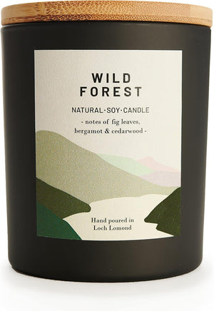 Wild Forest - Organic & Vegan, Luxury Scented Candles. Hand Poured in Loch Lomond, Scotland (+7 Scent Options)