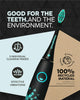 ® [Test Winner 2024*] Electric Sonic Toothbrush ECO Vibe 3 Black/Mint - Electric Toothbrush with 6 Week Power Battery Including 3 Brush Heads and SuperBlack Whitening Toothpaste