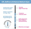 PrimeEyes Glide Eyeliner for Mature Women – Waterproof, Long-Stay and Mess-Proof – Gel Cream Texture, Discreet Sharpener and Effective Smudger (Smoky)
