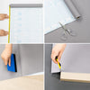 Grey Sticky Back Plastic, Vinyl Wrap Film Roll for Furniture 40X300cm, Self Adhesive Wallpaper Covering Paper for Wall Shelf Kitchen Cupboard (Matt)