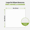 Pogi's Dog Grooming Wipes - 400 Dog Wipes for Cleaning and Deodorising - Plant-Based, Hypoallergenic Pet Wipes for Dogs, Puppy Wipes - Quick Bath Dog Wipes for Paws, Butt, & Body - Green Tea Scented