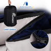 Double Sleeping Bag - King Size - 300GSM - 3-4 Season - Converts into 2 Single Sleeping Bags - Ideal for Camping and Hiking Trips - Waterproof - Navy