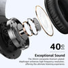 HA1 Bluetooth Headphones Over Ear with Powerful Bass, Wireless Headphones with 70H Playtime and a Foldable Design, ENC Call Noise Cancelling, Bluetooth 5.4, Customisable EQ Settings via App