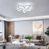 LED Ceiling Light, 60W Mordern Ceiling Lamp White, 6500K Cool White, Acrylic Petal Design Chandelier for Bedroom, Living Room, Dining Room, Kitchen, Φ60cm