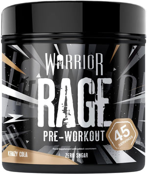 Rage - Pre-workout Powder - 392g - Energy Drink Supplement with Vitamin C, Beta Alanine and Creatine Gluconate - 45 Servings (Krazy Cola)