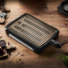 Large Smokeless Electric Grill [Non stick, Healthy, Griddle, Toastie, Hot plate, Panini, BBQ, Energy saving, Dishwasher Safe Plates & Drip tray, Variable heat, 1.2m cord] 1600W 25850
