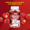 Creatine Monohydrate Gummies 4000mg for Men & Women - 60 Chewable Creatine Gummies Strawberry Flavoured Creatine | Pre Workout Gym Supplement| Keto | Vegan | (1 Months Supply) (1)