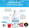 - Marine Collagen - Hydrolysed Peptide Supplement Drink Infused with Vitamin C, D, Hyaluronic Acid, and Biotin - High Strength Dietary Supplement 10000mg