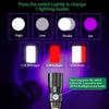 3 in 1 USB Torches LED Super Bright Rechargeable [whitelight redlight & UV] Waterproof Torch with 7 Modes for Camping [2 Pack]