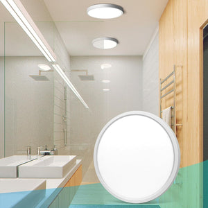 7 Inch LED Flush Mount Ceiling Light Fixture, 5000K Daylight White, 1500LM, 12W, Flat Modern Round Lighting Fixture, 120W Equivalent White Ceiling Lamp for Kitchens, Bedrooms.etc.